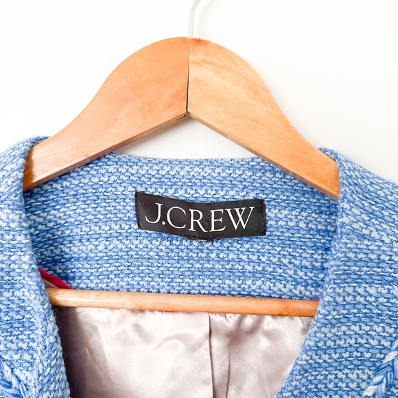 J. Crew Womens Lady Jacket Sequin Tweed Peri Blue Size XLarge - Picture 8 of 13